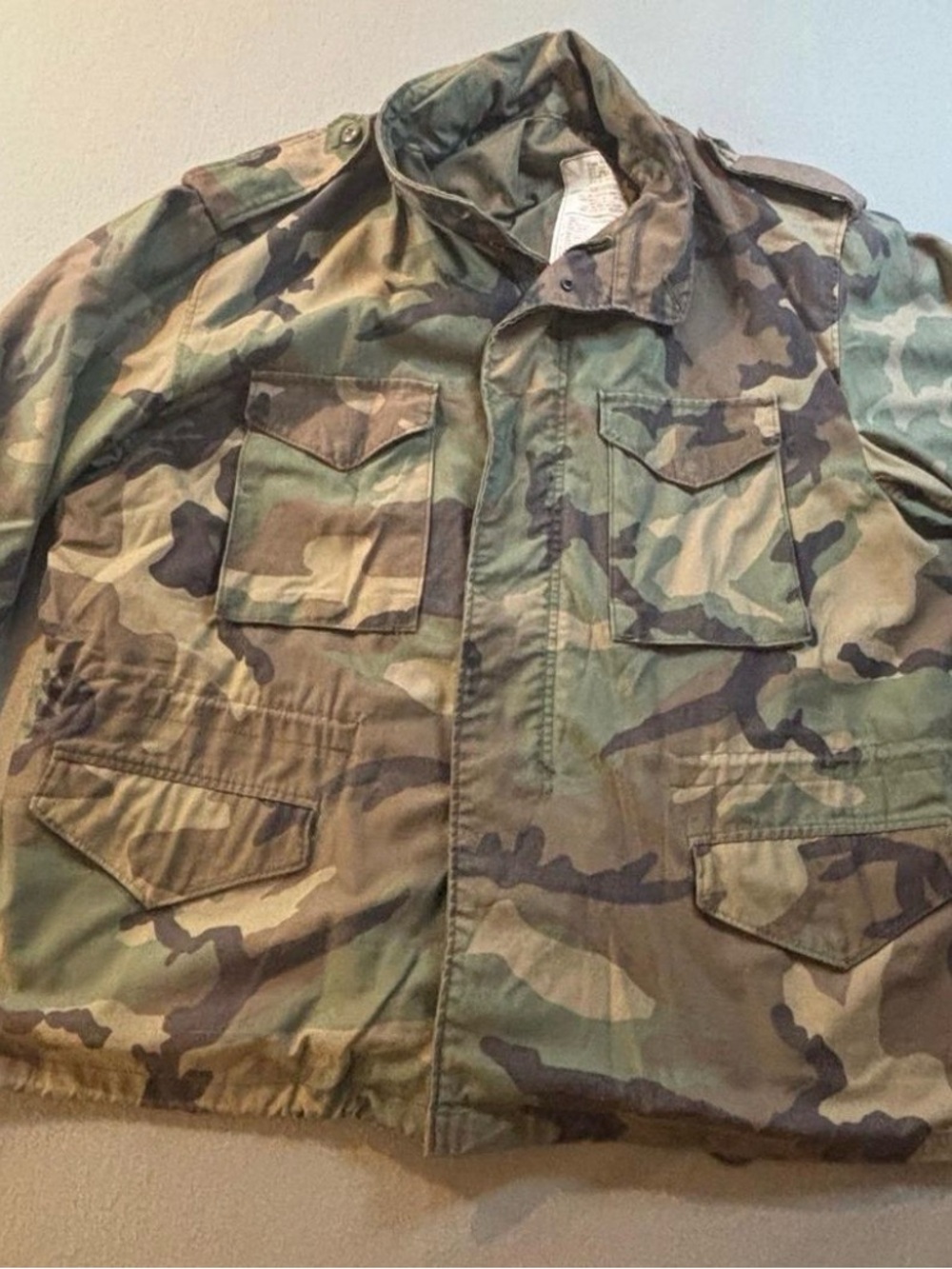 Alpha Industries Men's Camouflage Field Jacket - Green & Brown Camo
